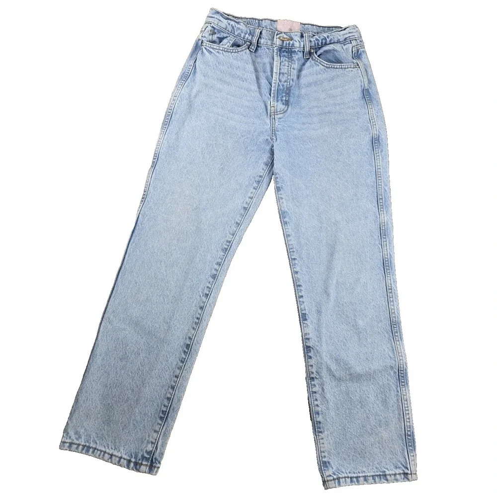 Revice Denim Jeans Womens Size 31 Light Wash Button Fly Relaxed Fit Retro (107)